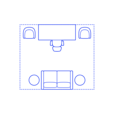 Layouts Private Offices Standard Wall Lounge Outline Drawing Svg Vector, Free Vectors File
